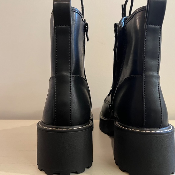 Madden Girl Philly Lug Sole Combat Boot (Women) - Picture 4 of 6